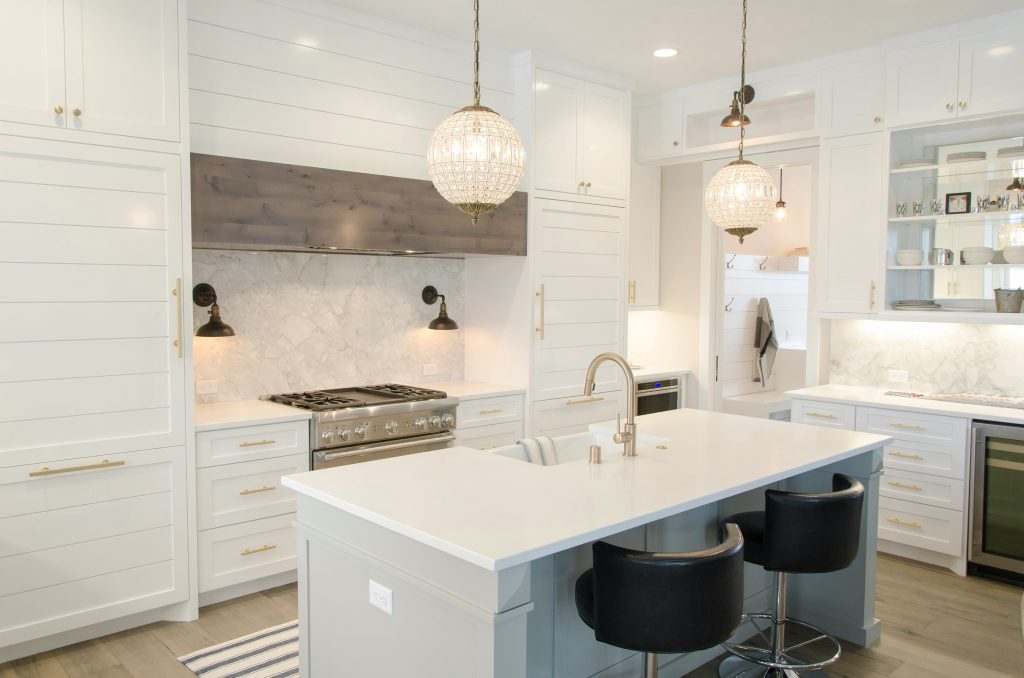 Kitchen and bathroom remodeling work completed for a Tampa Bay homeowner